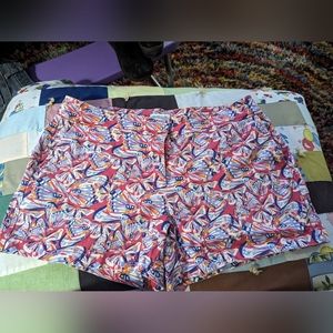 COPY - Juniper + Lime Butterfly Print Shorts, Size 16